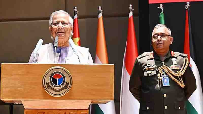 শান্তিপূর্ণ নির্বাচনে সামরিক সহায়তা চান ইউনূস